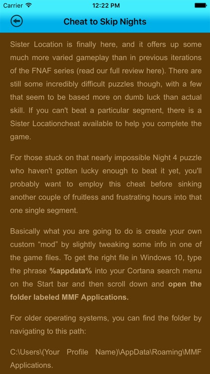 Guide+Cheats For FNAF Sister Locations