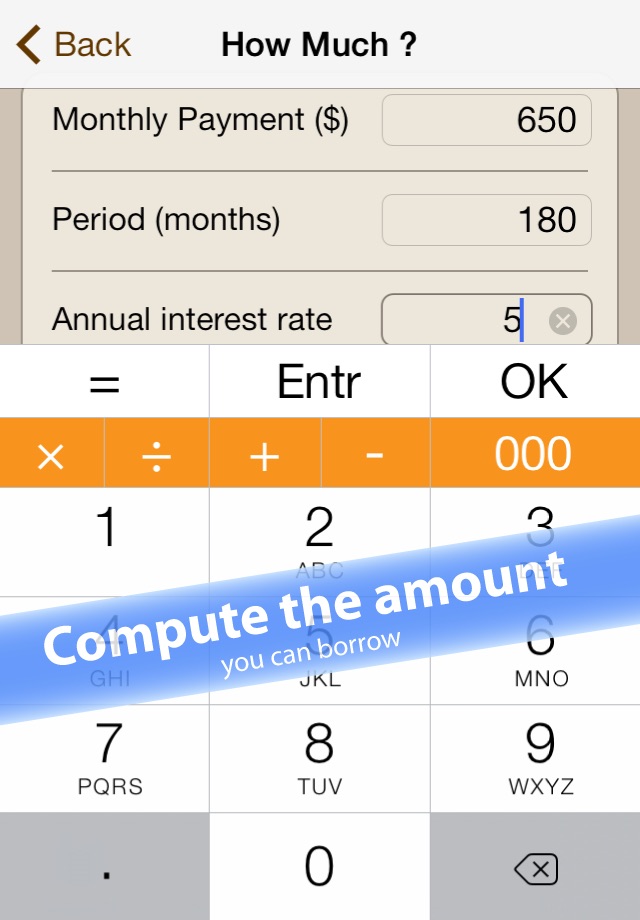 Mortgages & Loan payment calculator with schedule screenshot 2