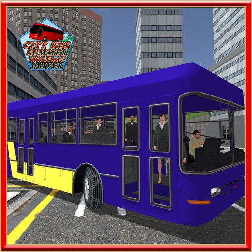 City Coach Bus Summer Holiday Simulator 3D icon