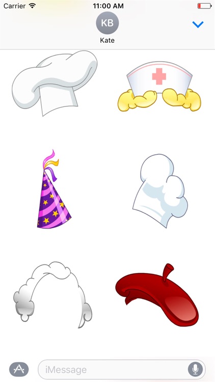 Cool Hat Stickers for iMessage screenshot-3