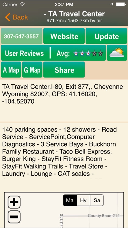 Truck Stops & Travel Plazas