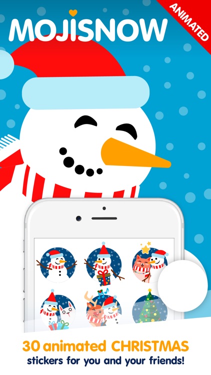 Moji Christmas Animated Stickers
