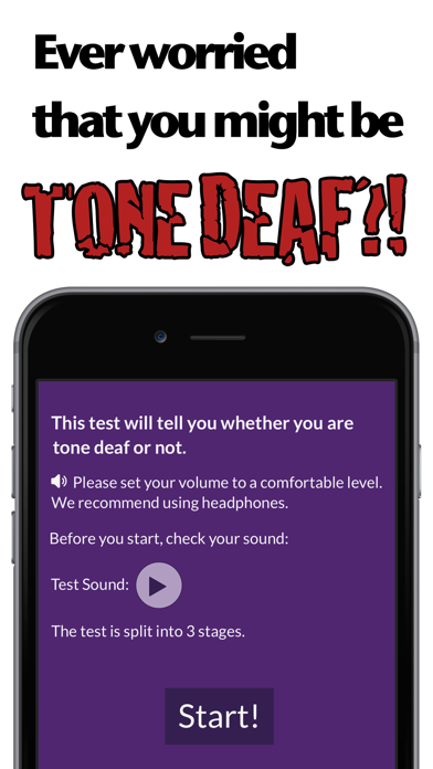 How to cancel & delete Tone Deaf Test: Check for pitch deafness from iphone & ipad 1