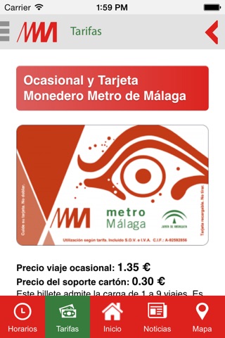 Metro de Málaga Oficial screenshot 4