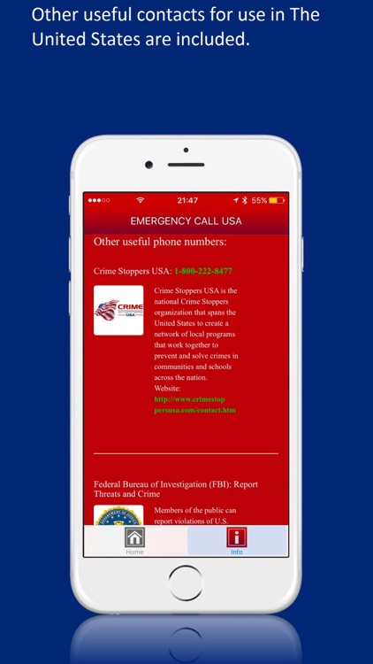 EMERGENCY CALL USA: Call 9-1-1 & Contacts screenshot-3