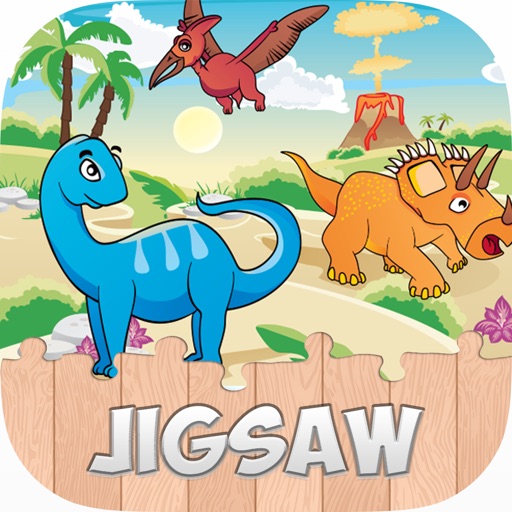 Kids Dinosaur Dino Puzzle Games For Toddlers Boys Icon