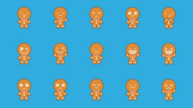 Gingerbread Man Emojis(圖3)-速報App