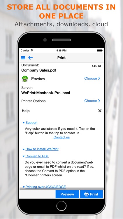 PrintCentral Pro for iPhone
