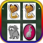 Dibujos animados Animales Juego de Memoria