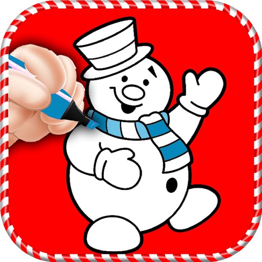 Christmas Snowman Coloring Book - Coloring Pages Icon