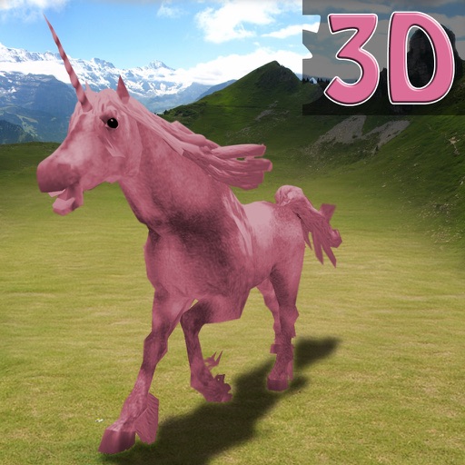 Unicorn Simulator Kids Race 3D Icon
