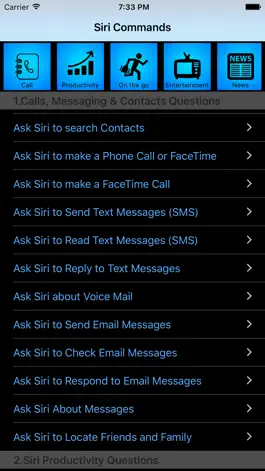 Game screenshot Command List for Siri mod apk