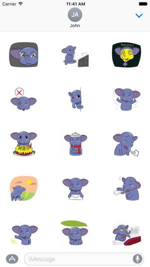 Funny Elephant Sticker