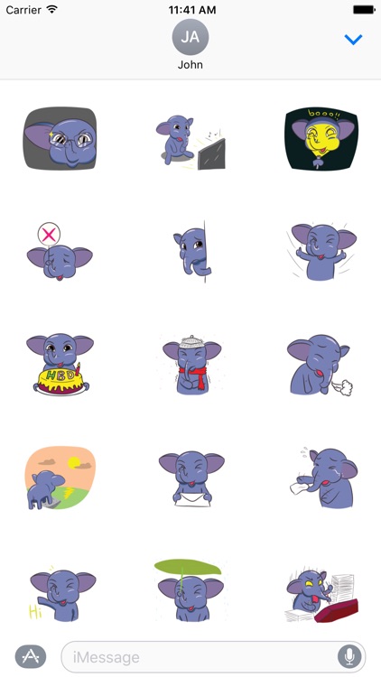 Funny Elephant Sticker