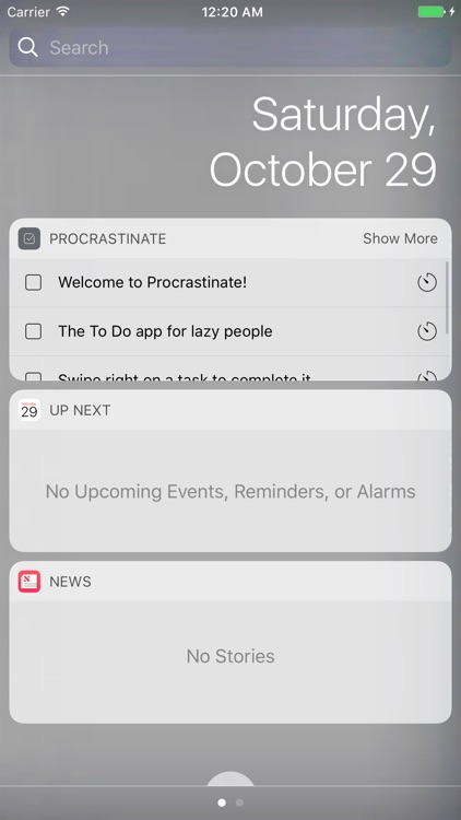 Procrastinate - To do app for lazy people