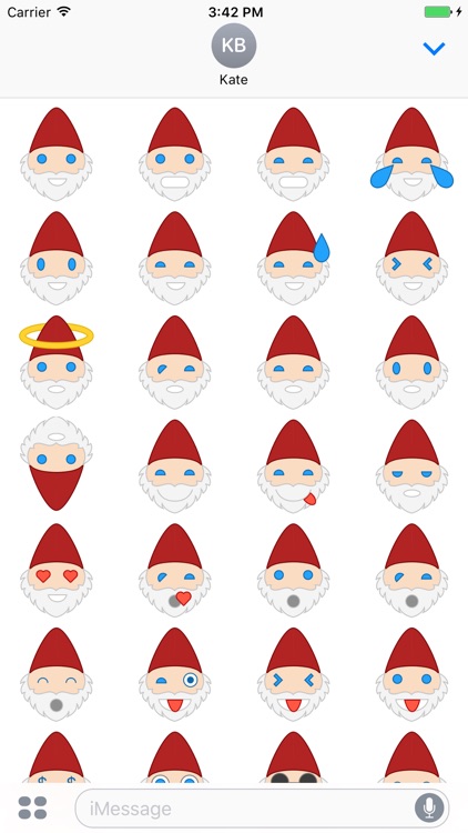 Santa Emoji Stickers