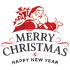 Merry Christmas - Happy New Year Label Stickers #1