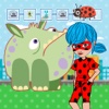 Pattern Puzzle Games For Hero Mask LadyBug And Cute Monster