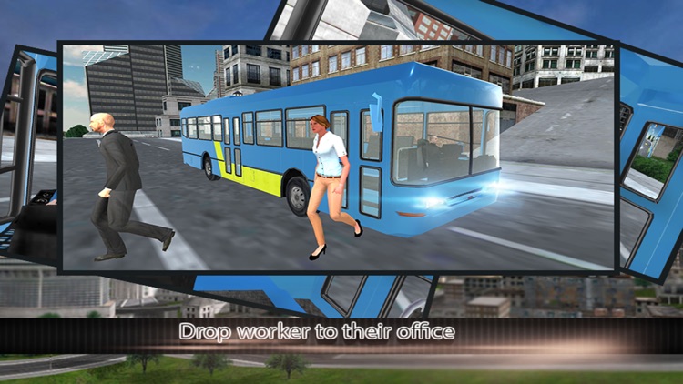 Modern city bus driver 3d : free simulation game screenshot-3