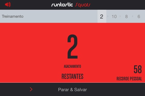 Runtastic Squats Trainer PRO screenshot 2