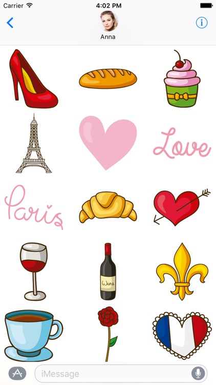 French Stickers for iMessage - Bonjour Paris
