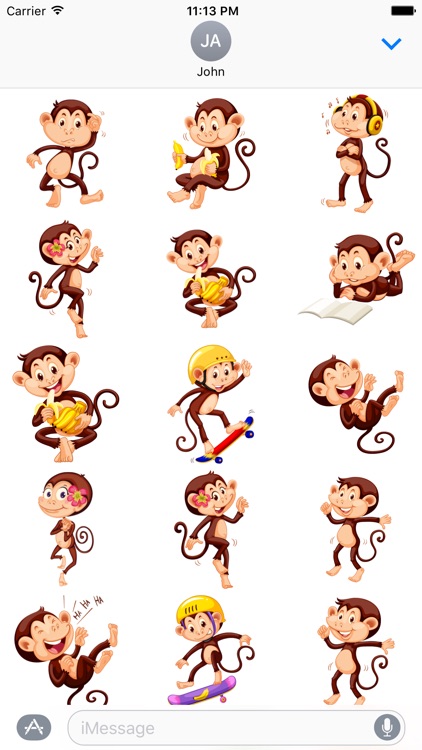 Cute Monkey Emoji Pro #1