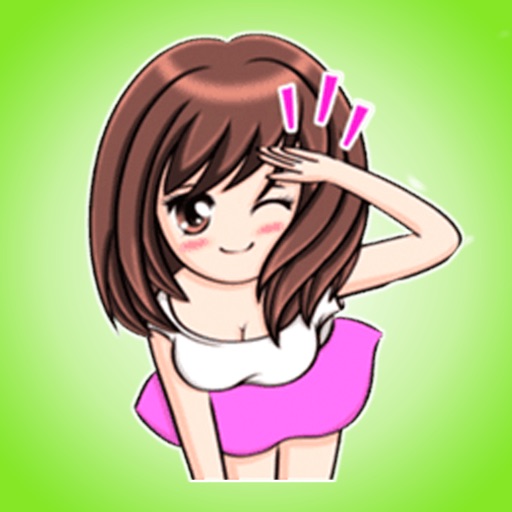 Exciting Asian Girls ● Emoji&Stickers for iMessage icon