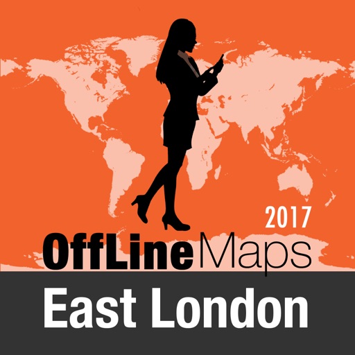 East London Offline Map and Travel Trip Guide icon