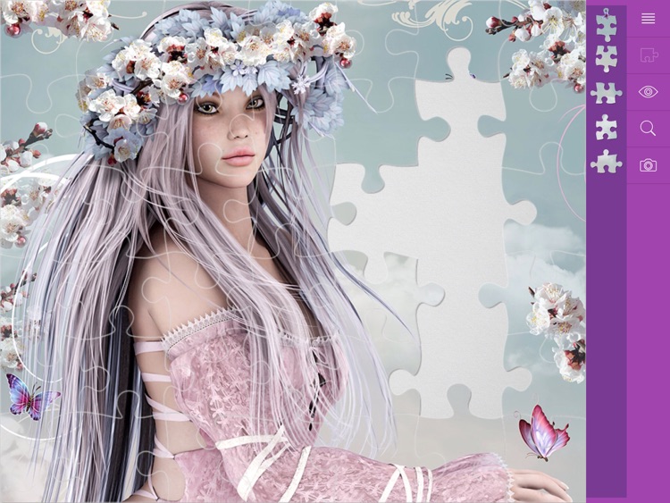 Jigsaw Puzzles Mysterious Girl