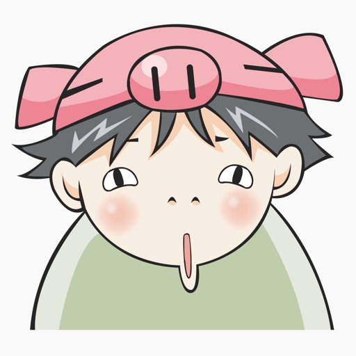 Piggy Boy – Chibi Character Stickers for iMessage