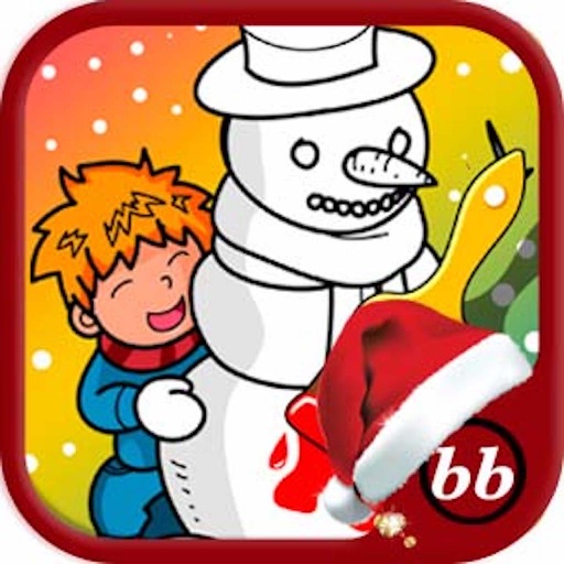Xmas Coloring christmas Book for holiday kids iOS App