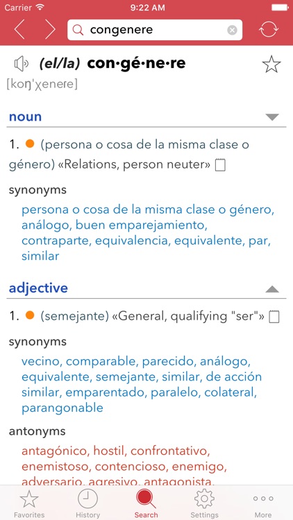 Spanish Thesaurus screenshot-4