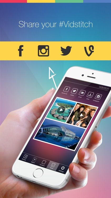 Vidstitch Pro for Instagram - Video Frames Collage screenshot-3