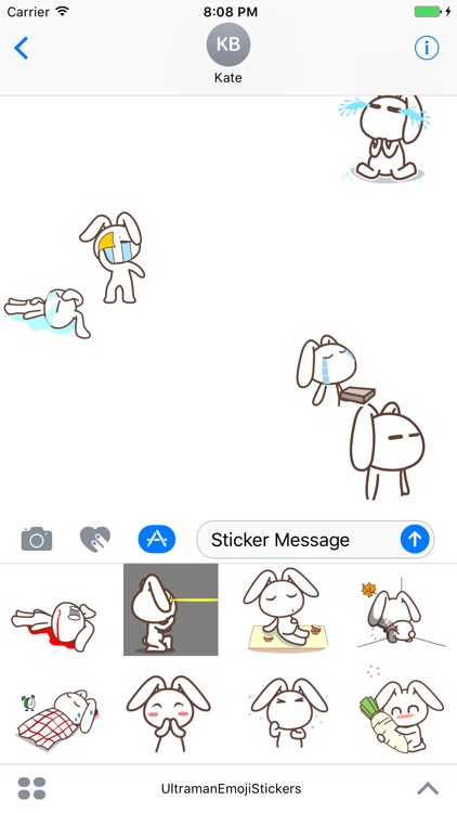 Rabbit Animated Emoji Stickers