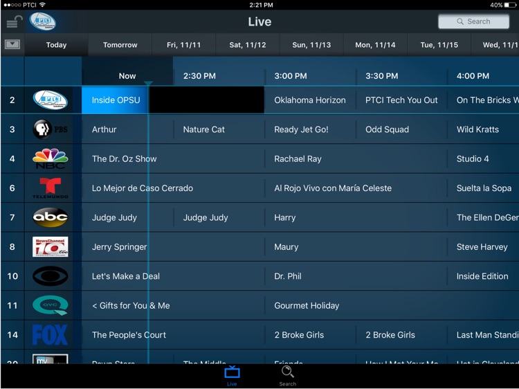 PTCI TV for iPad