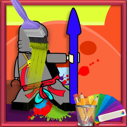 Coloring For Kids Game Lego Ninja Go Version icon