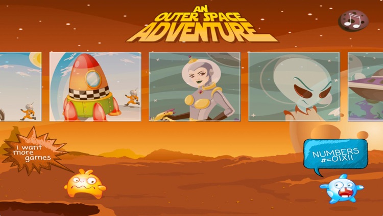 An outer space adventure