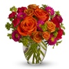 Bouquets of Orange Roses Flowers Stickers
