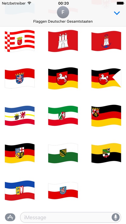 Flaggen Deutscher Gesamtstaaten Stickers screenshot-3