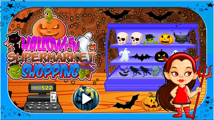 Halloween Supermarket Shopping- Store Cashier