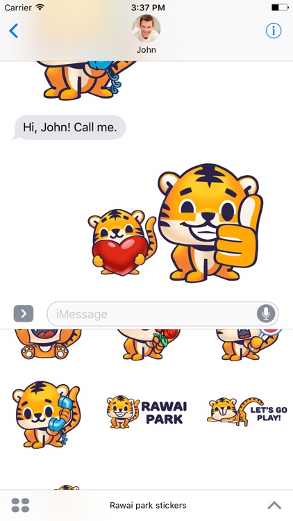 Rawai Tiger - baby tiger stickers for kids park