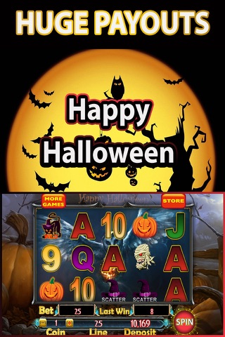 Spooky Halloween Pumpkin Slots screenshot 2