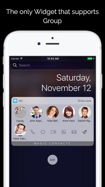 Magic Contacts with Notification Center Widgets