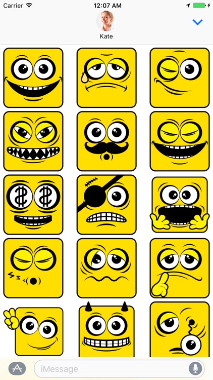 Square Emoji - Stickers for iMessage screenshot-3