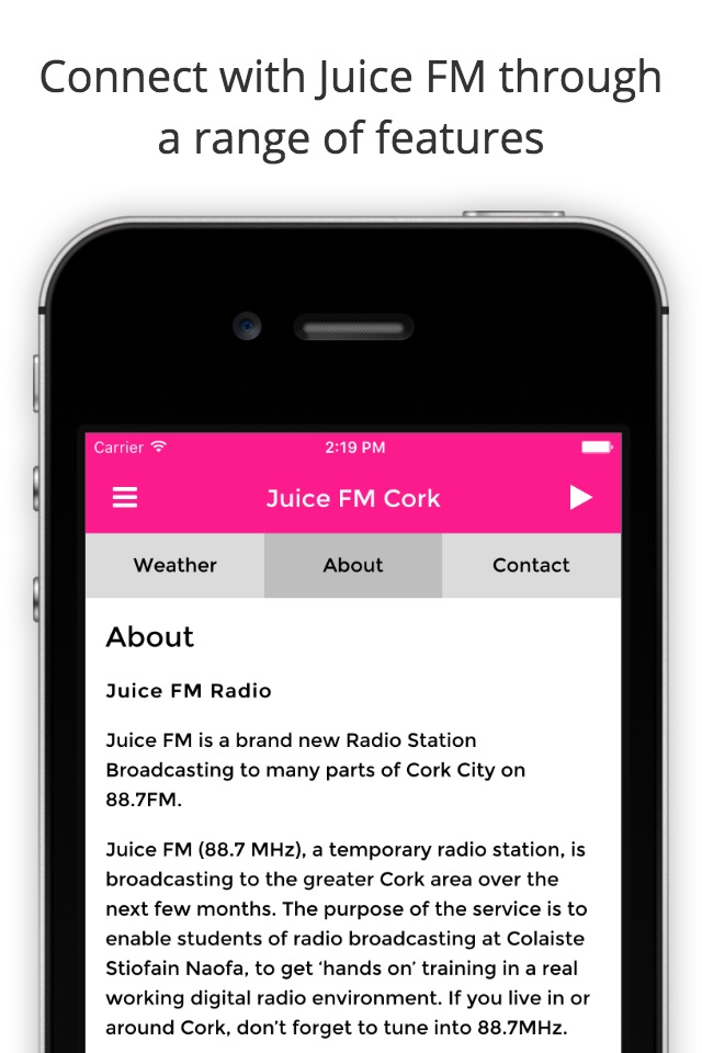 Juice FM Cork screenshot 2