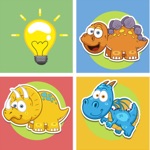Dinosaur animals matching remember game preschool