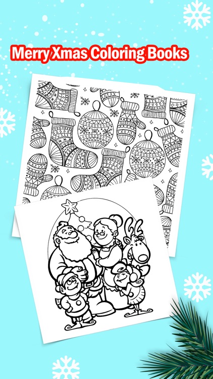 Merry Christmas Coloring Book for Kids: Xmas Games