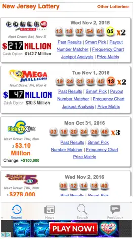 Game screenshot NJ Lottery Results mod apk