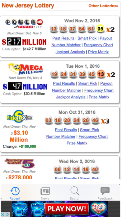 How to cancel & delete NJ Lottery Results from iphone & ipad 1