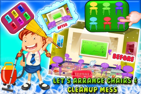 Class Room Wash – Kids Cleanup Game screenshot 3